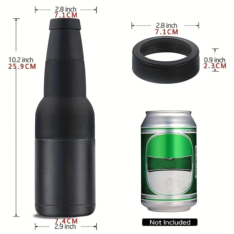 Double Vacuum 12oz Coke Can Insulated Mug 304 Stainless Steel Beer Cooler With Bottle Opener