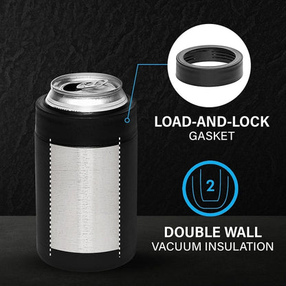 Double Vacuum 12oz Coke Can Insulated Mug 304 Stainless Steel Beer Cooler With Bottle Opener