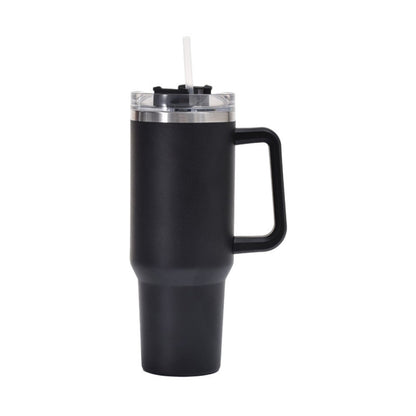 40oz Car Cup Double-Layer Vacuum Cup With Straw Handle Stainless Steel Thermos Cup