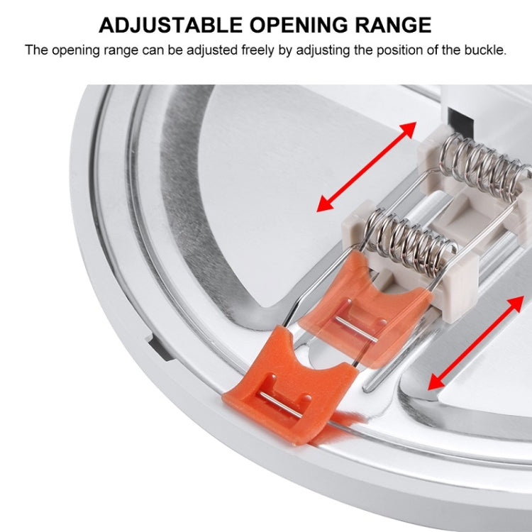 LED Round Ultra-thin Downlight Adjustable Recessed Panel Light