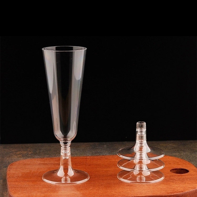 Plastic Transparent Removable Goblet Split Red Wine Cocktail Glass Mousse Cup Dessert Cup