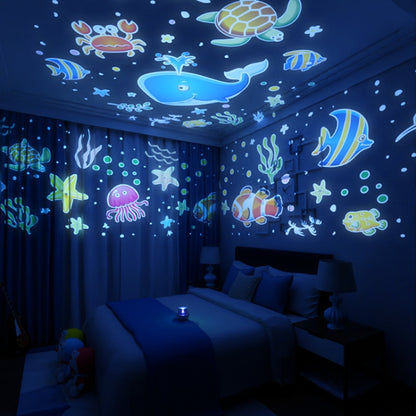 Rotatable Cartoon Atmosphere Projection Lamp Music Night Light