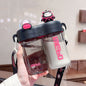 840ml Cartoon Doll Double-Drinking Kettle Cute High Temperature Resistant Portable Water Cup