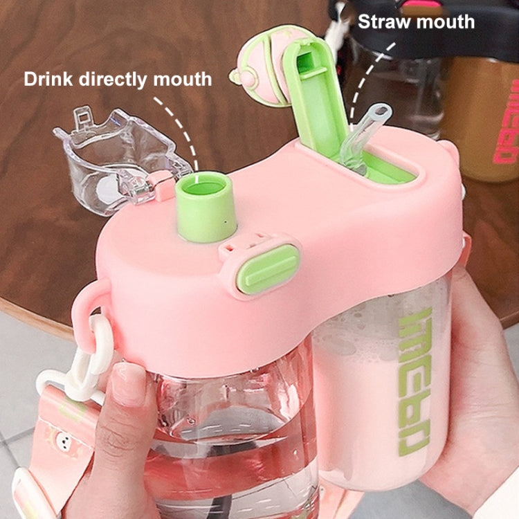 840ml Cartoon Doll Double-Drinking Kettle Cute High Temperature Resistant Portable Water Cup