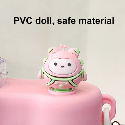 840ml Cartoon Doll Double-Drinking Kettle Cute High Temperature Resistant Portable Water Cup