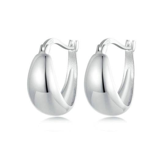 S925 Sterling Silver Metallic Earrings