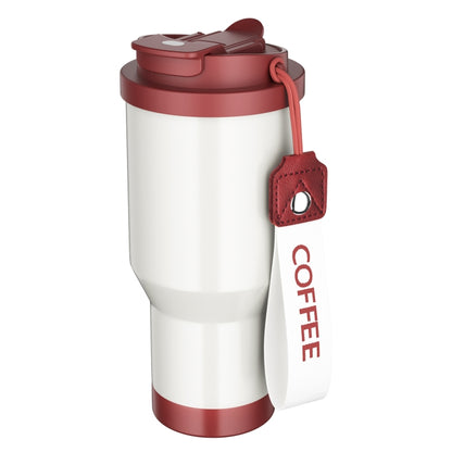 Stainless Steel Car Coffee Mug Double-Wall Vacuum Keep Cold Insulated Cup With Lanyard