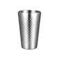 304 Stainless Steel Hammer Mug Thickened Double-Layer Restaurant Tea Cups