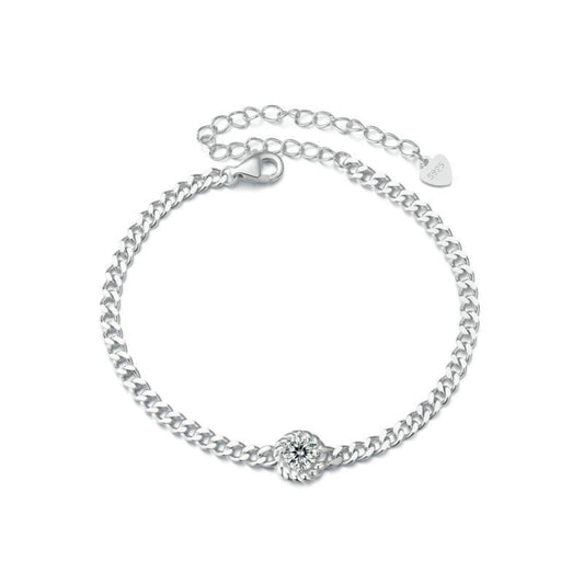 S925 Sterling Silver Electroplated Moissanite Bracelet