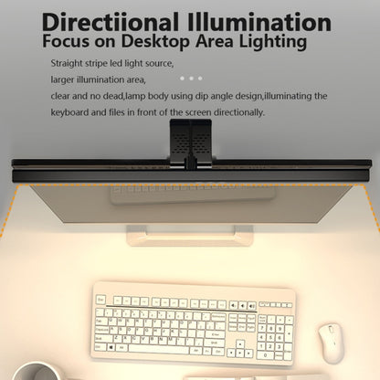 TB-301S 50cm Asymmetric No Video Flash Desk Lamp Timing Dimming Work Monitor Computer Screen Hanging Light