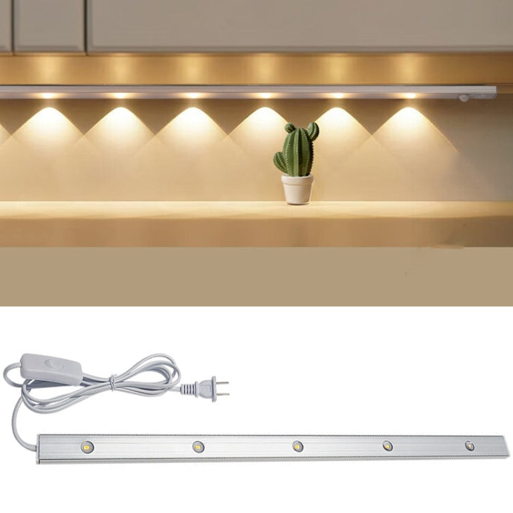 220V CN Plug Wardrobe Cabinet Lamp LED Light Bar With Button Switch