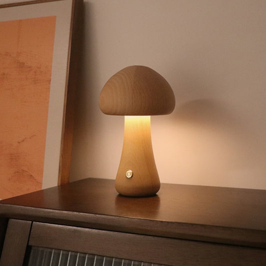 Mushroom Shape Night Light Touch Control Dimmable Bedside Atmosphere Lamp