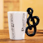 Guitar Ceramic Cup Personality Music Note Milk Juice Lemon Mug Coffee Tea Cup Home Office Drinkware Unique Gift