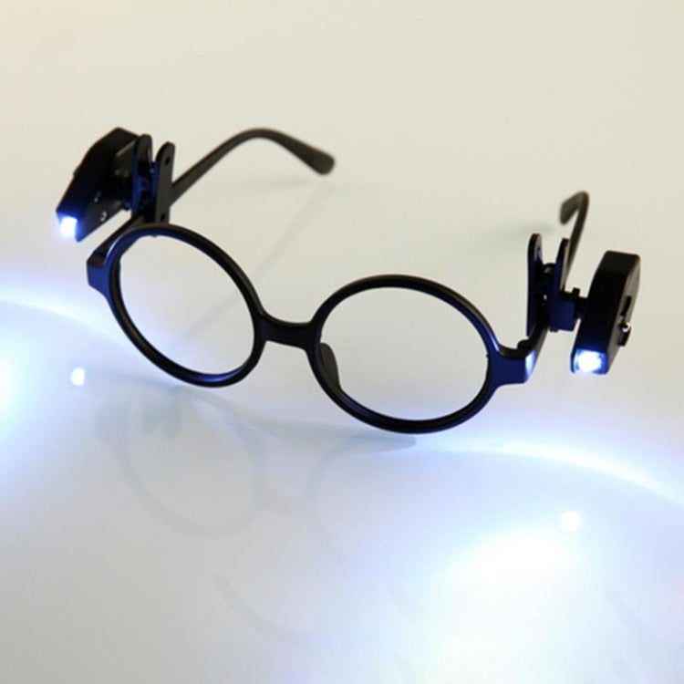 Mini LED Flashlight Adjustable Eyeglass Clip Light Reading Ligh