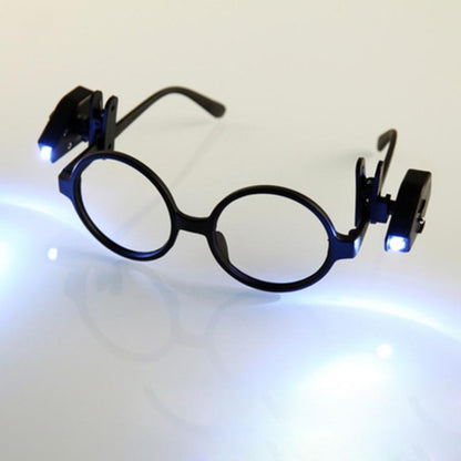 Mini LED Flashlight Adjustable Eyeglass Clip Light Reading Ligh