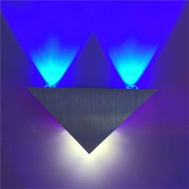 3W Aluminum Triangle Wall Lamp Home Lighting Indoor Outdoor Decoration Light, AC 85-265V