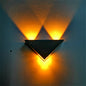 3W Aluminum Triangle Wall Lamp Home Lighting Indoor Outdoor Decoration Light, AC 85-265V