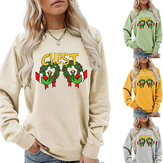 Women's Printed Long Sleeved Hoodie