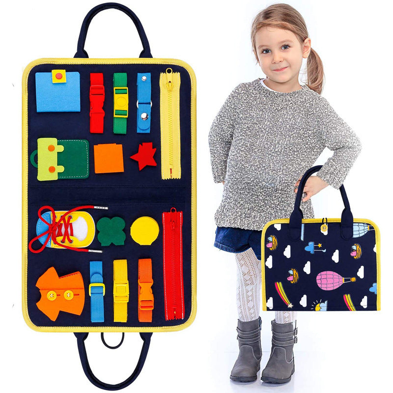 Children's Educational Felt Education Dressing Learning Board