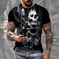 Men's Digital Print Street Sports Short Sleeve T-Shirt