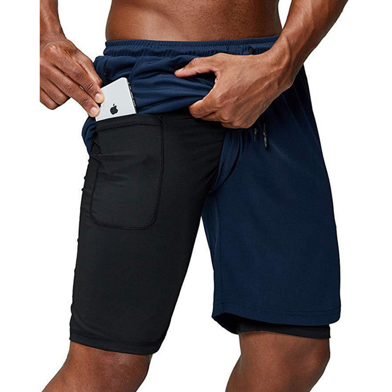 Men's Double-Layer Sports and Leisure Shorts: Comfort and Performance Combined