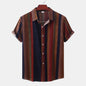 Summer Men's Clothing Printing Casual Retro Shirt Men