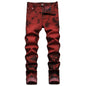 Make a Statement: Stretch Tie-Dyed Red Brick Jeans