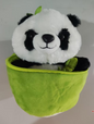 Simulated Bamboo Tube Flower Panda Pillow