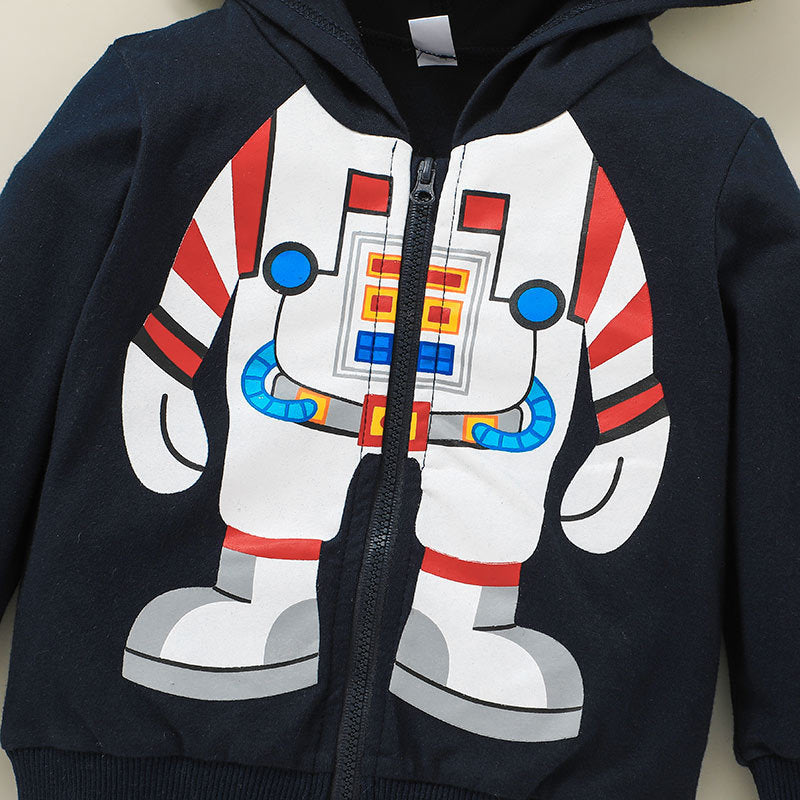 Children's Hooded Tops Jackets Kids Zipper Shirts