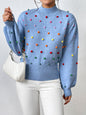 Women's Color Beaded Women's Knitwear Women's Fashion Sweater