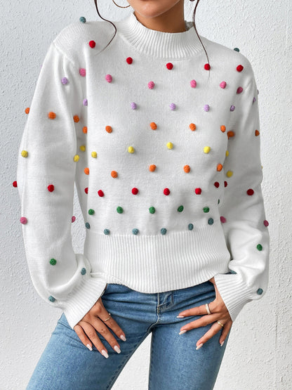 Women's Color Beaded Women's Knitwear Women's Fashion Sweater