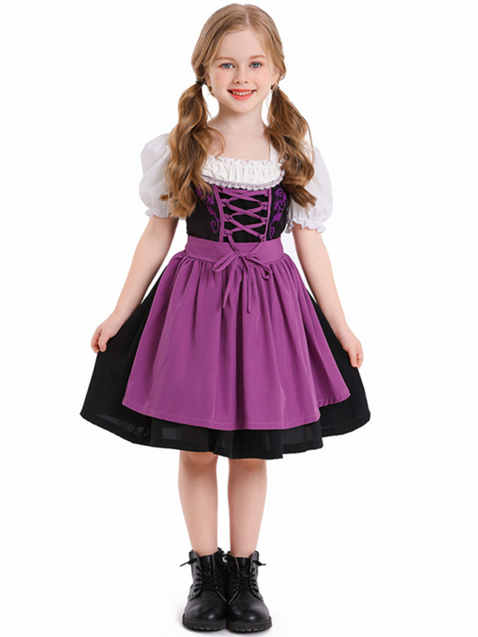 Halloween costumes cute children's beer festival skirts multi-color campus activities girls costumes