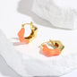 1 Pair Basic Simple Style Commute Geometric Copper 18K Gold Plated Earrings